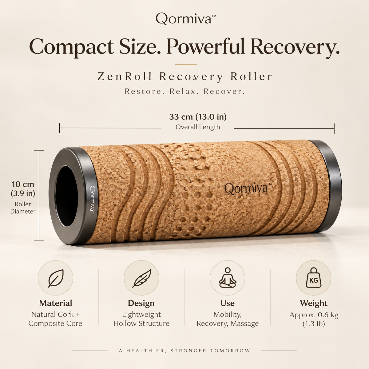 Qormiva™ ZenRoll Recovery Roller