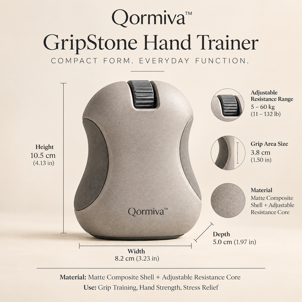 Qormiva™ GripStone Hand Trainer