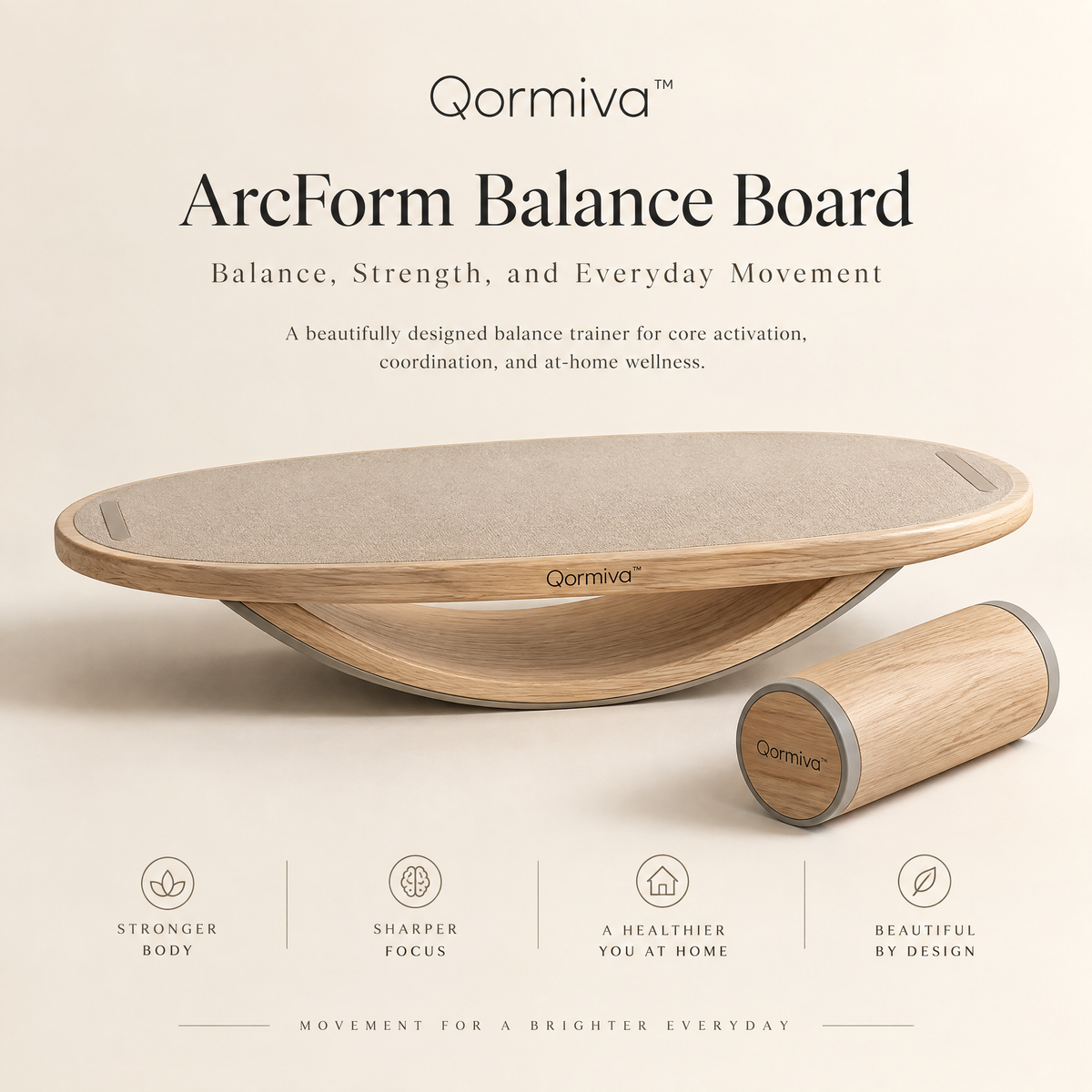 Qormiva™ ArcForm Balance Board