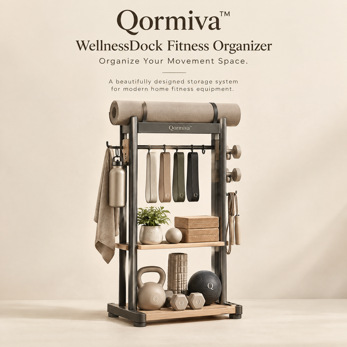 Qormiva™ WellnessDock Fitness Organizer