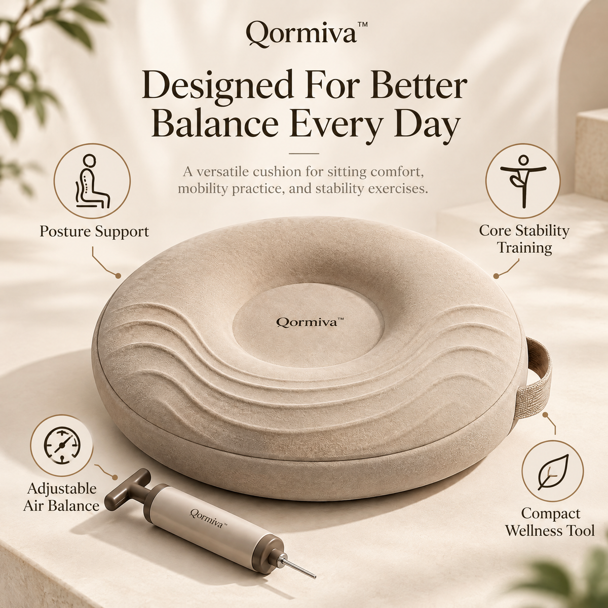 Qormiva™ AeroDisc Balance Cushion