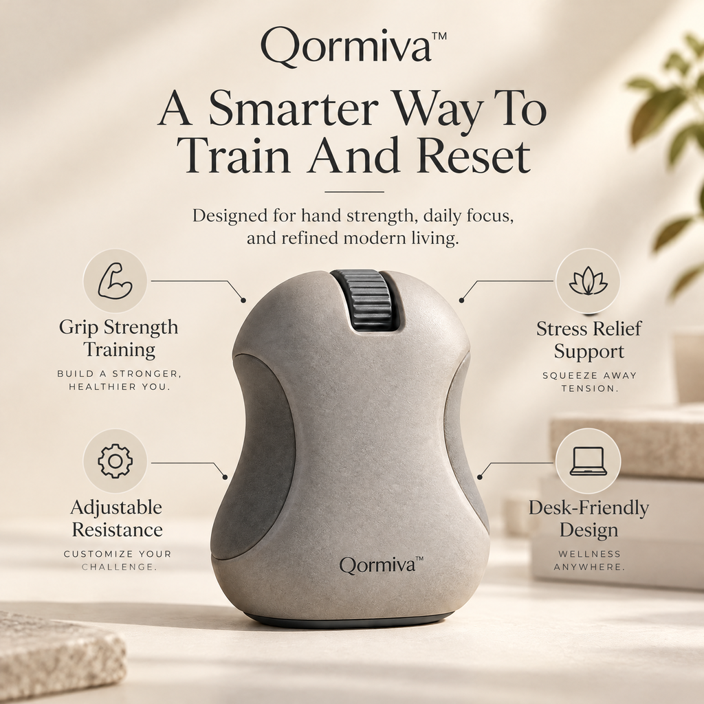 Qormiva™ GripStone Hand Trainer